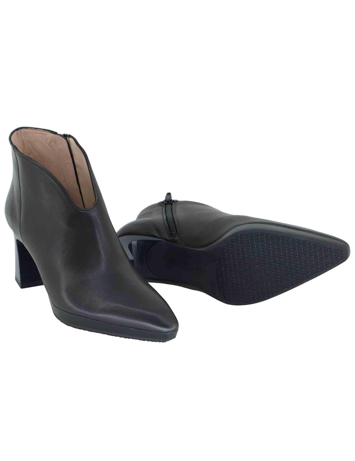 Stivaletti donna in pelle nera con tacco alto HI254270 C006 Hispanitas 