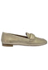 Mocassini donna in pelle oro tacco basso Donna Z406 301