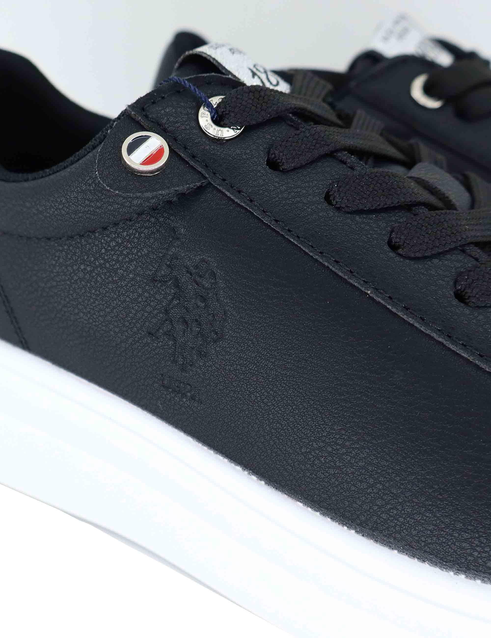 Sneakers donna in tessuto nero con logo laterale e suola alta CODY011C BLK U.S. Polo Assn. 