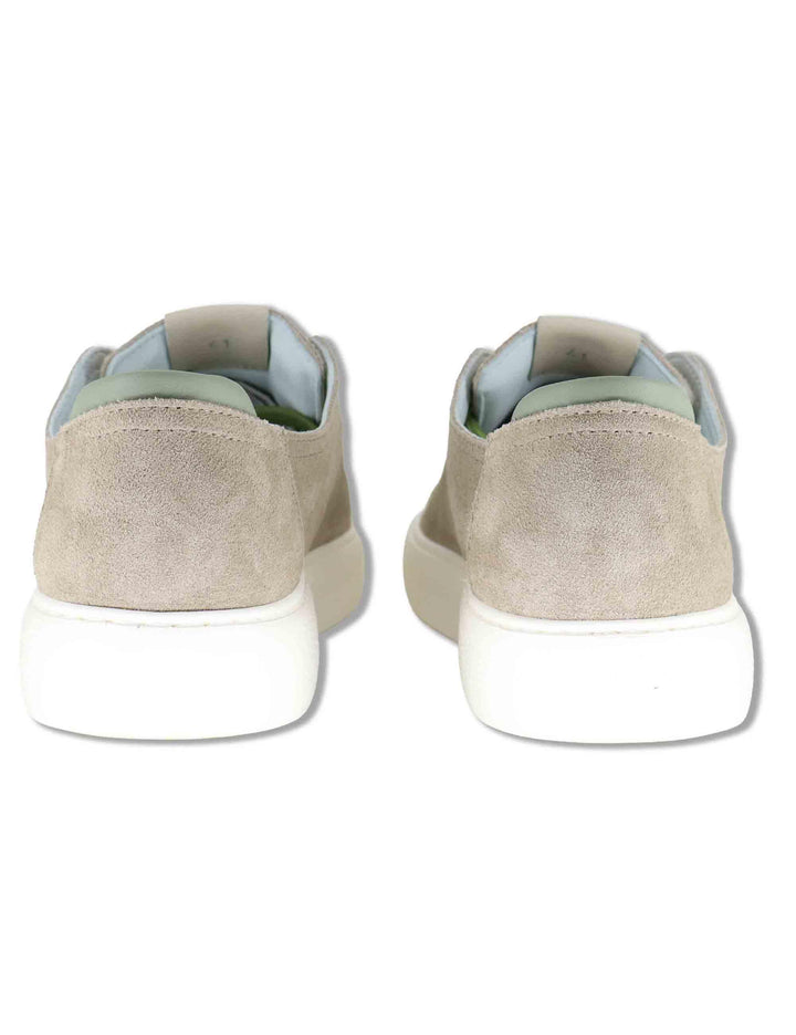 Sneakers uomo in camoscio beige con suola alta ultra leggera SPLU8020-U 100 Spatarella 