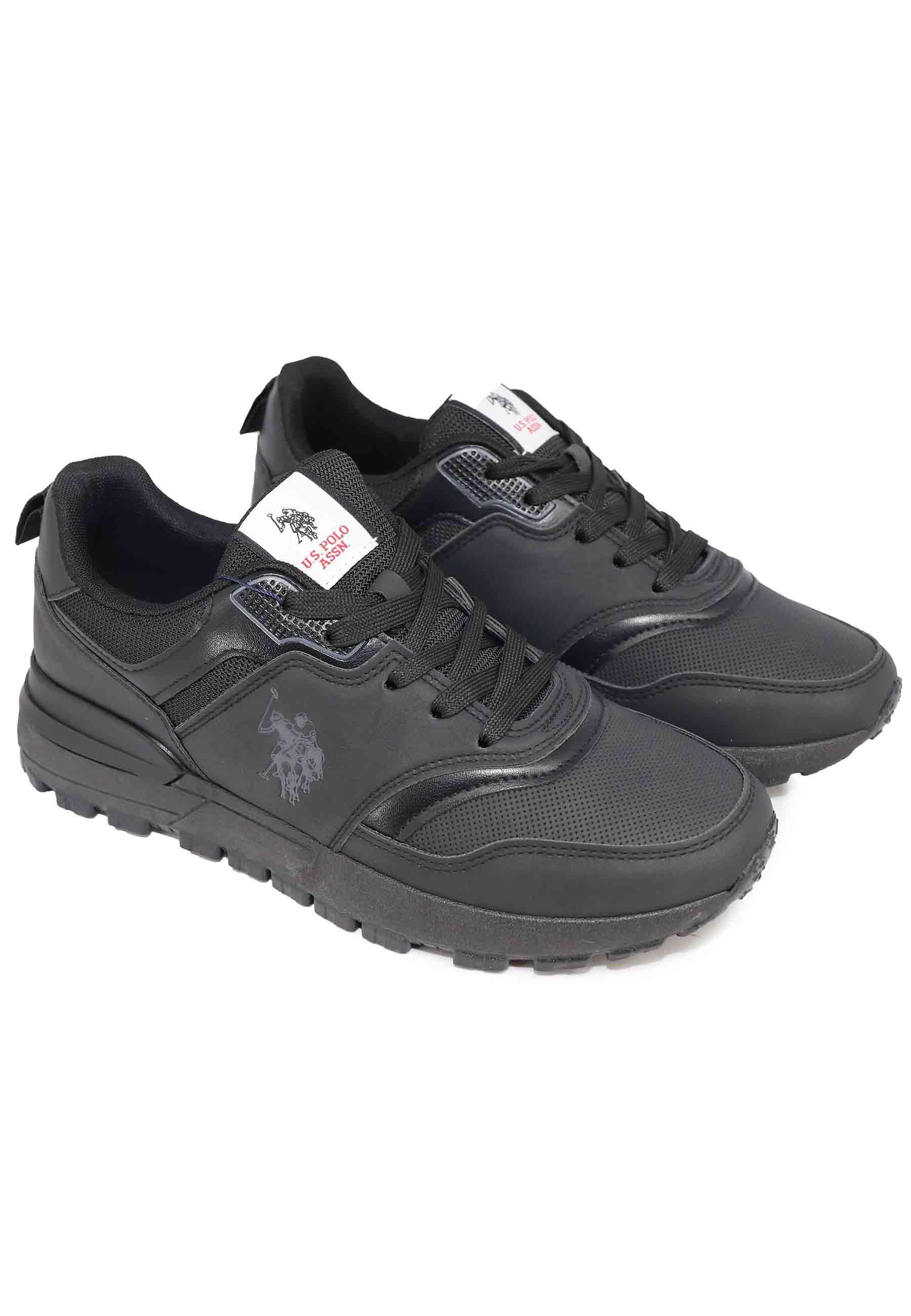 Sneakers uomo in eco pelle nero STORMY001 BLK U.S. Polo Assn. 