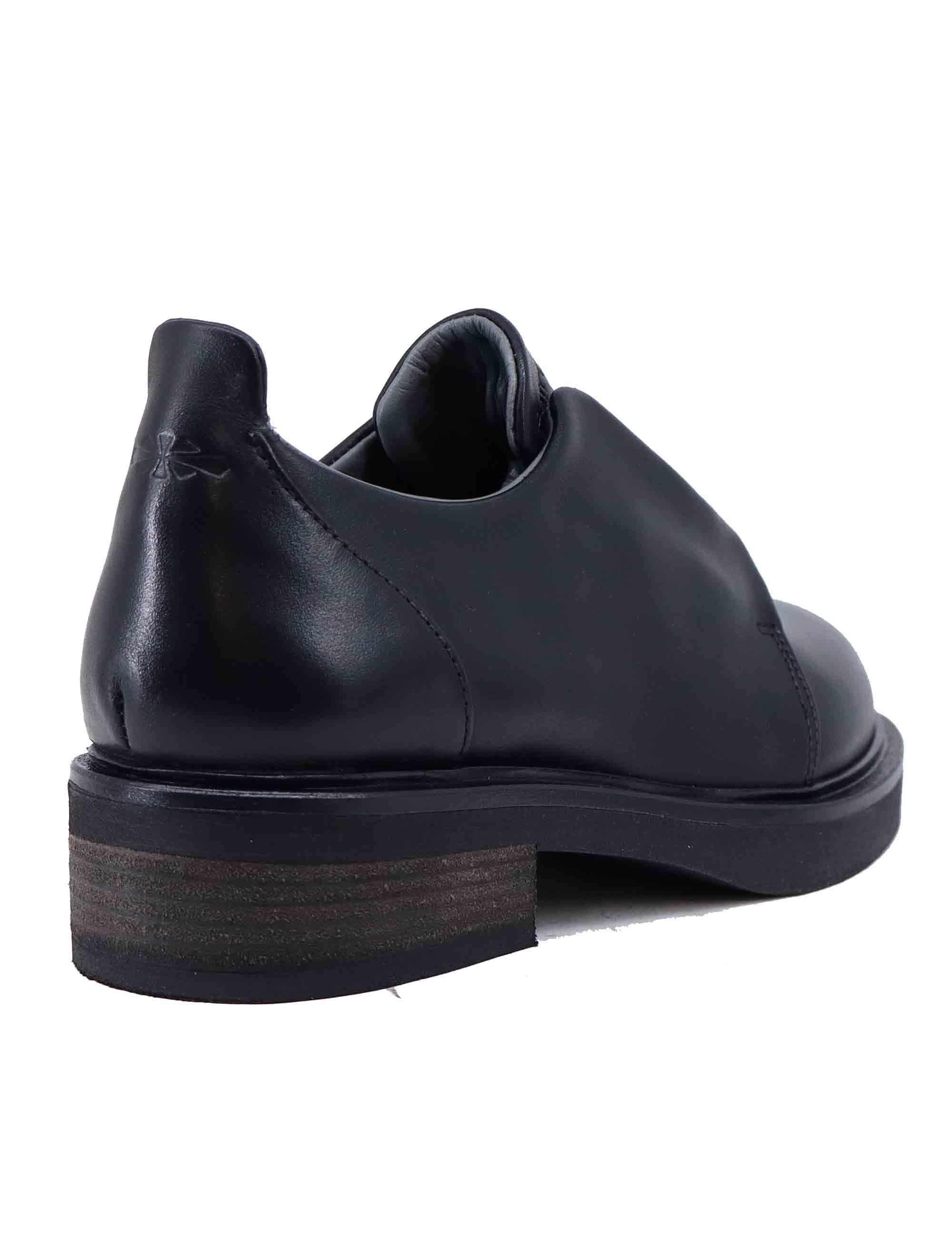 Stringate donna in pelle nera vintage NARI 001 Patrizia Bonfanti 