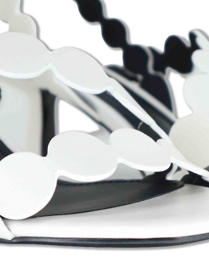 Sandali donna slingback in pelle bianco con tacco alto Onami 625Z10VK 02-BLANCO Bibi Lou 