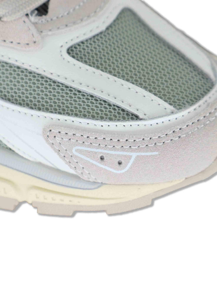 Sneakers donna Mythos in pelle e tessuto grigio con suola alta e sportiva 8809104 12_Gris Victoria 