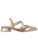 Decollete slingback donna in pelle bronzo tacco basso Donna HV243405 C014