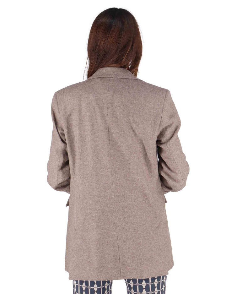 Giacche monopetto donna Tailored in Wool in lana taupe JD647120294 11003 Maliparmi 