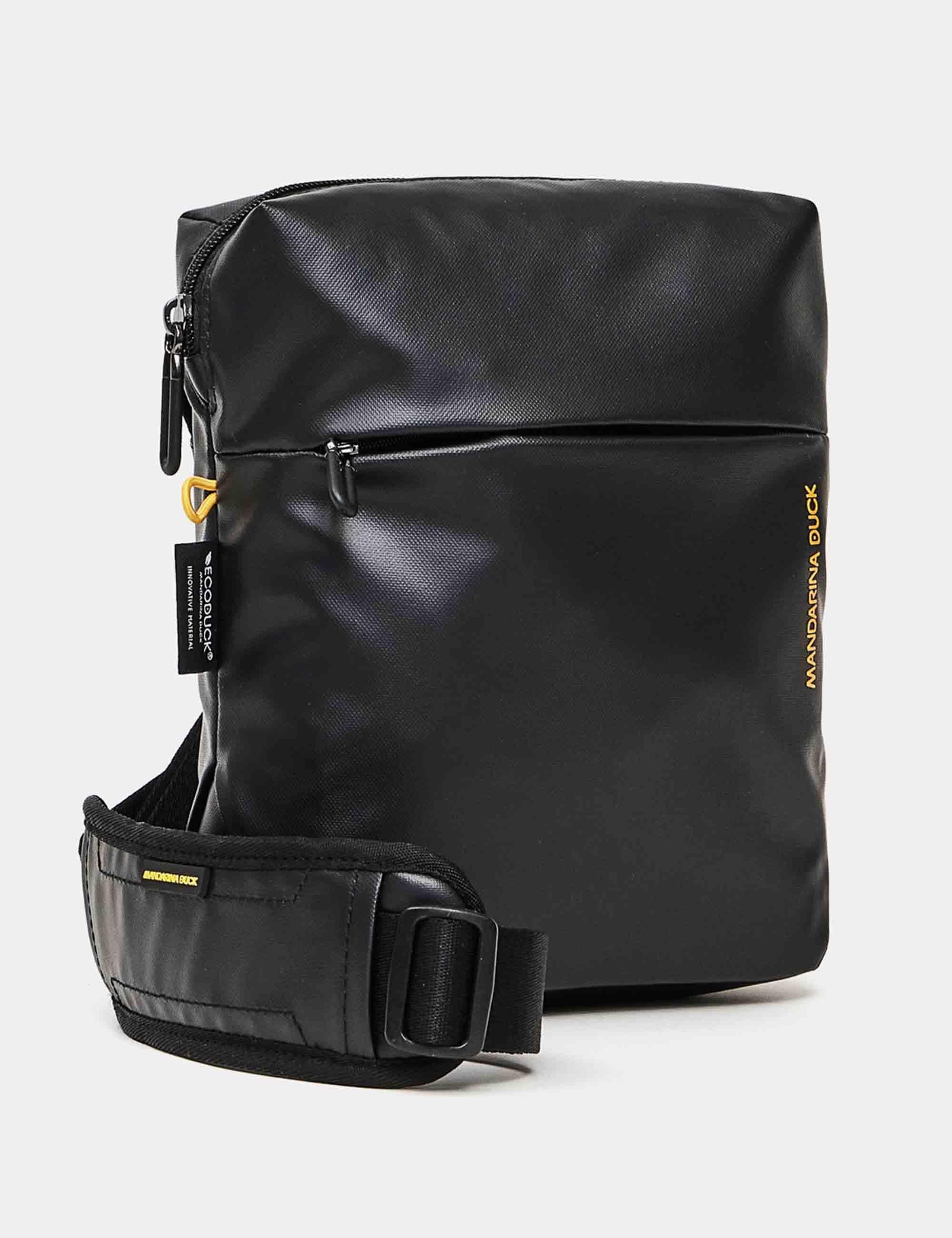 Borselli Eco Coated nero con tracolla 19x23.5x7 Uomo P10OST03 651
