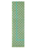Cielo stole in lino e cotone verde a fantasia Donna 60260003 0036