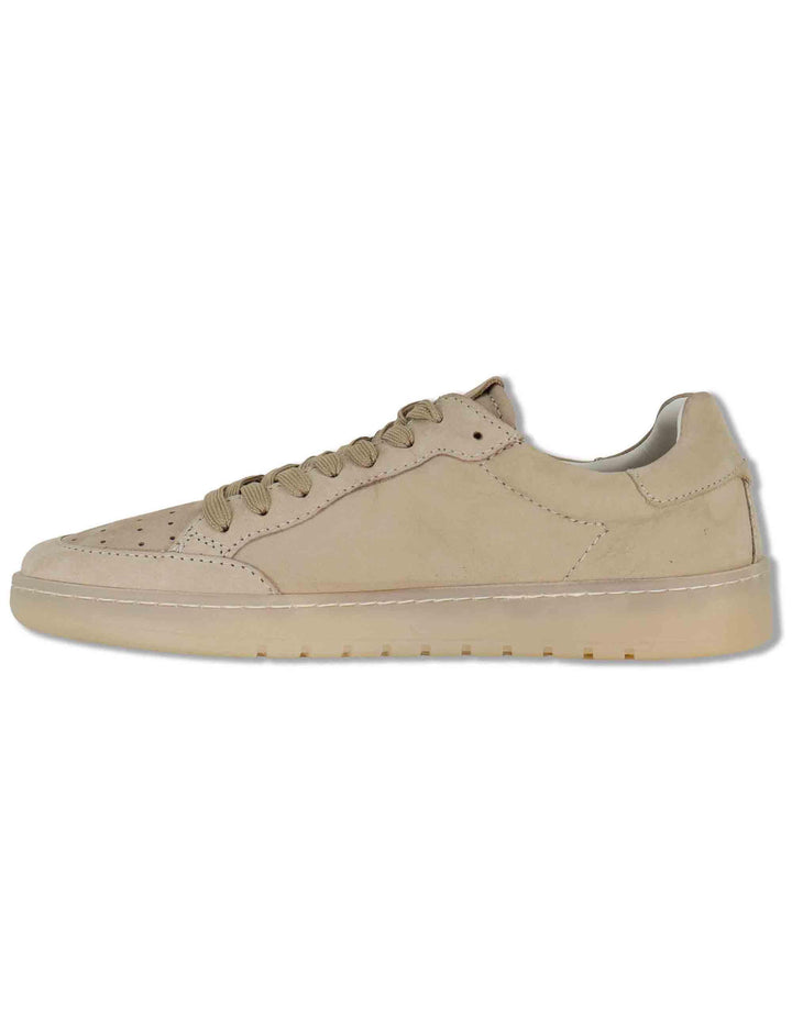 Sneakers uomo in pelle taupe soft con sotto piede morbido MS600R37 500125 Vueva 
