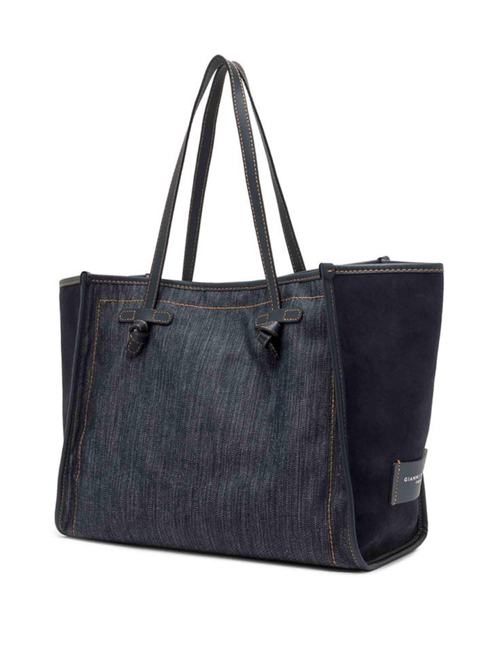 Borse donna Marcella in cotone denim con doppi manici BS12120 CNTLK Marcella Club 