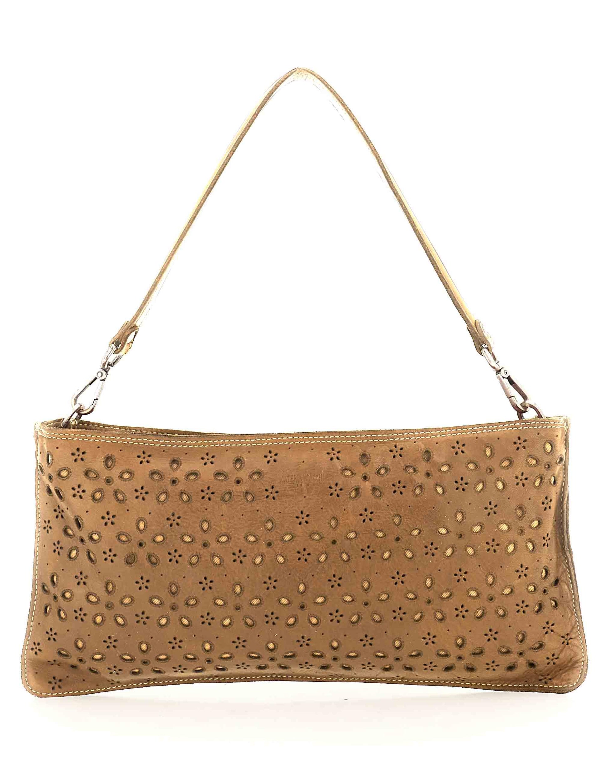 Borse donna in pelle cuoio laserata con doppia tracolla L012960ND X3026 C1013 Caterina Lucchi 