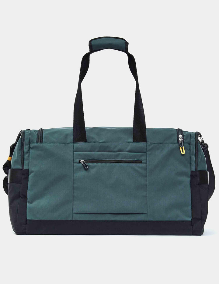 Borsoni Y-Lite in tessuto nero e verde 32x54x27,5 cm con manici tracolle e tasche P10OWB01 A78 Mandarina Duck 