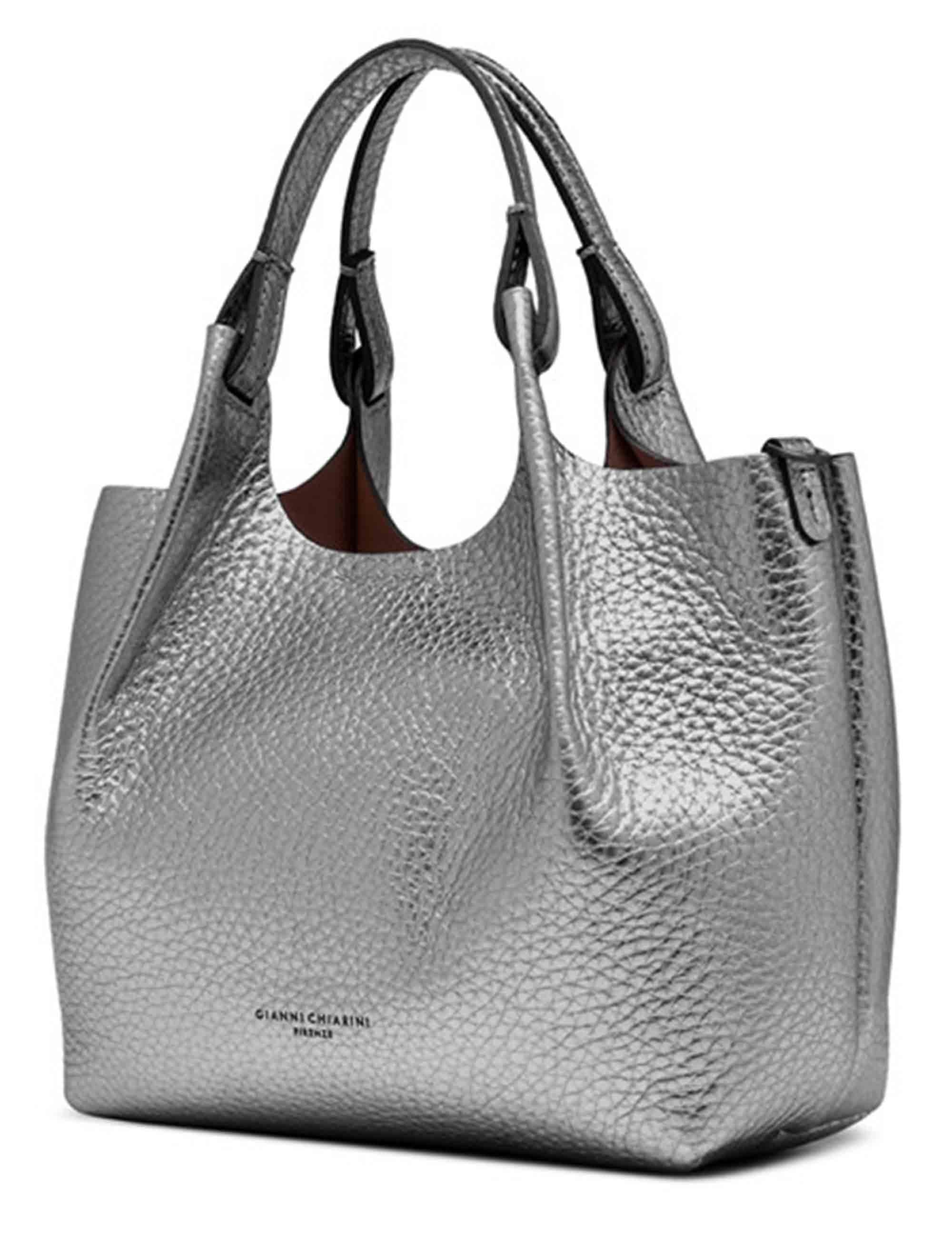 Borse donna Dua in pelle martellata argento BS9719 14205 RNGDBL Gianni Chiarini 