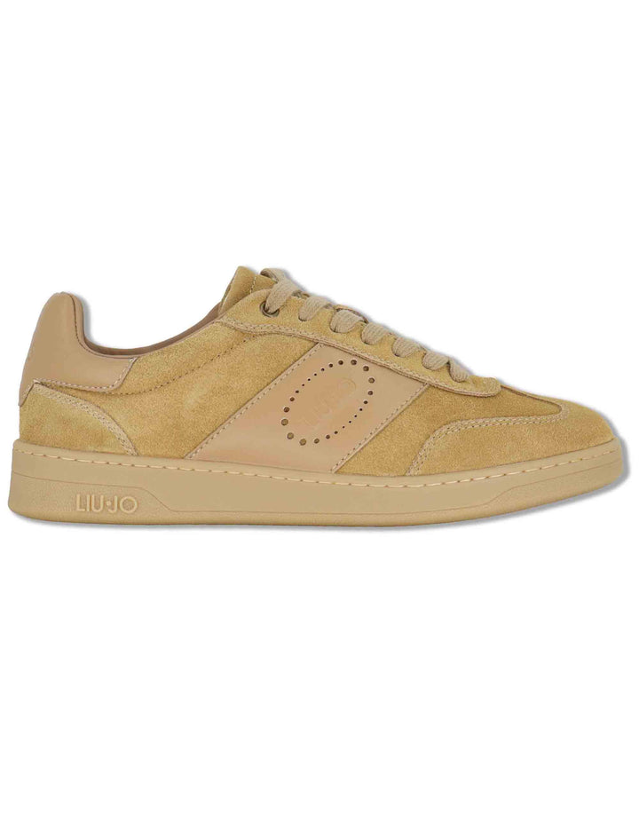 Sneakers uomo in pelle beige con suola ambra PARKER 01 LION Liu-Jo 