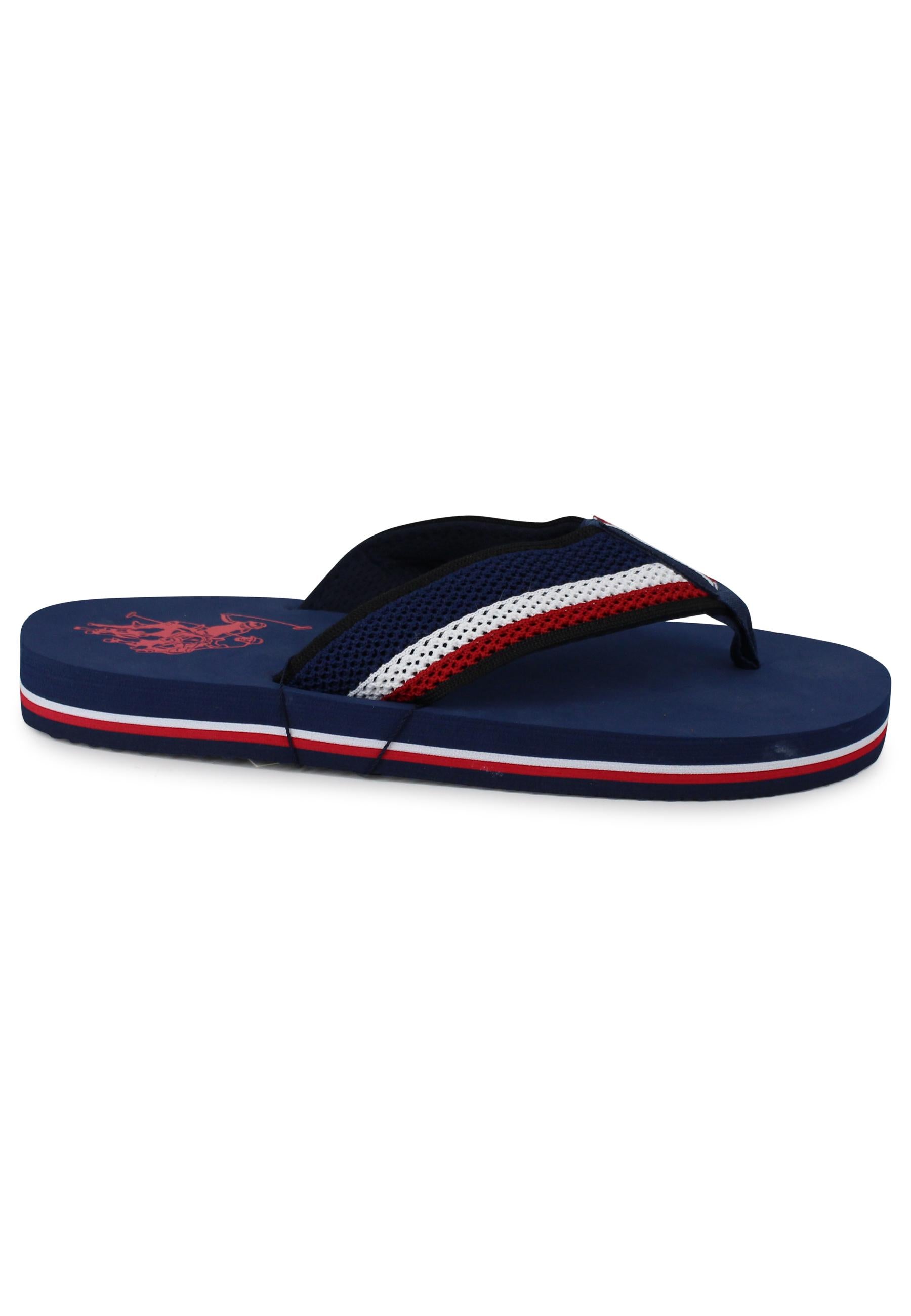 Infradito uomo in tessuto blu con suola in gomma leggera HANK001A DBL U.S. Polo Assn. 