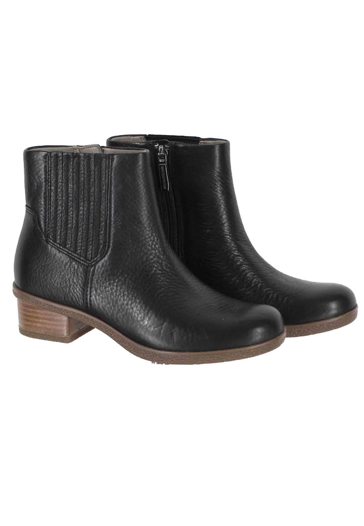 Stivaletti donna whaterproff in pelle nero con suola in gomma DAISIE 293 1472300 Dansko 