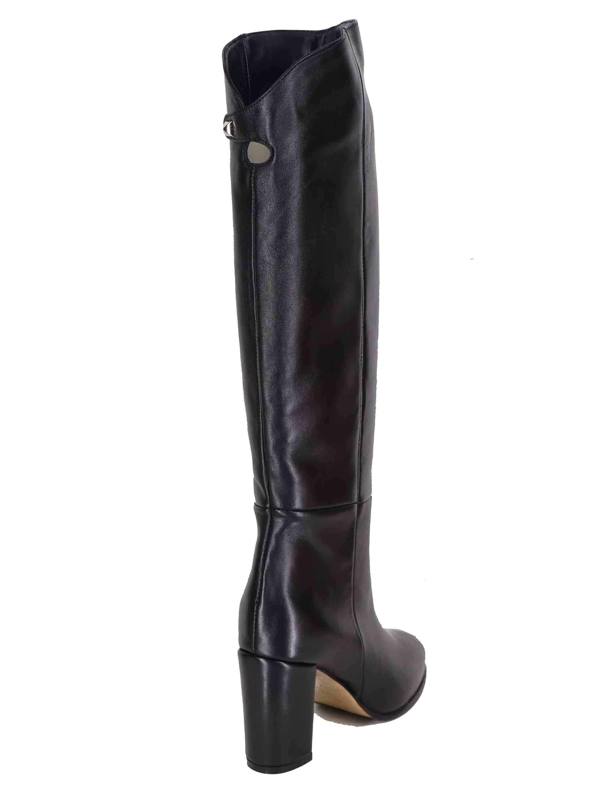 Stivali donna in pelle nera ST2442/G 001 L'Arianna 