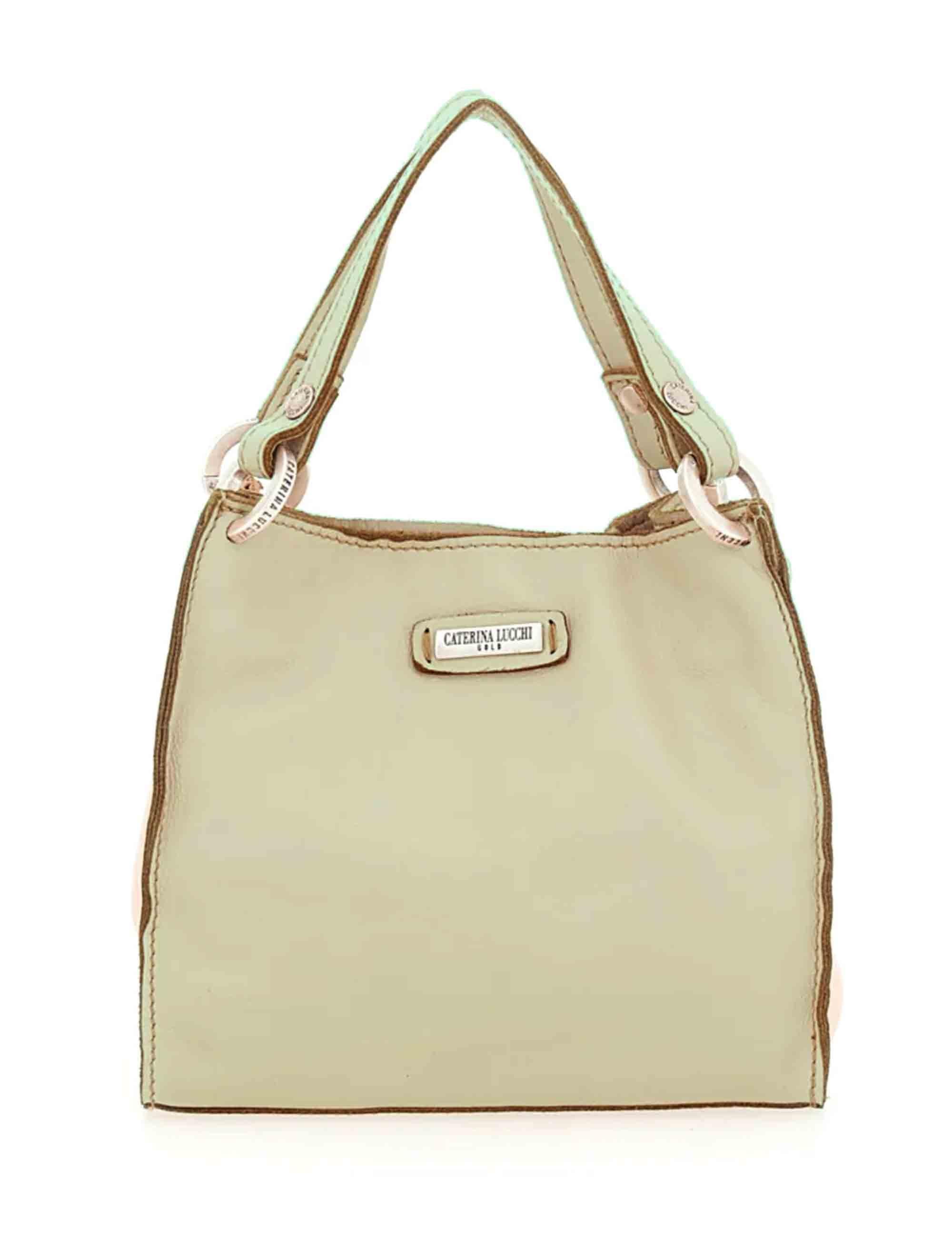 Borse donna Anna in pelle salvia laserata L012420ND X2742 F2874 Caterina Lucchi 