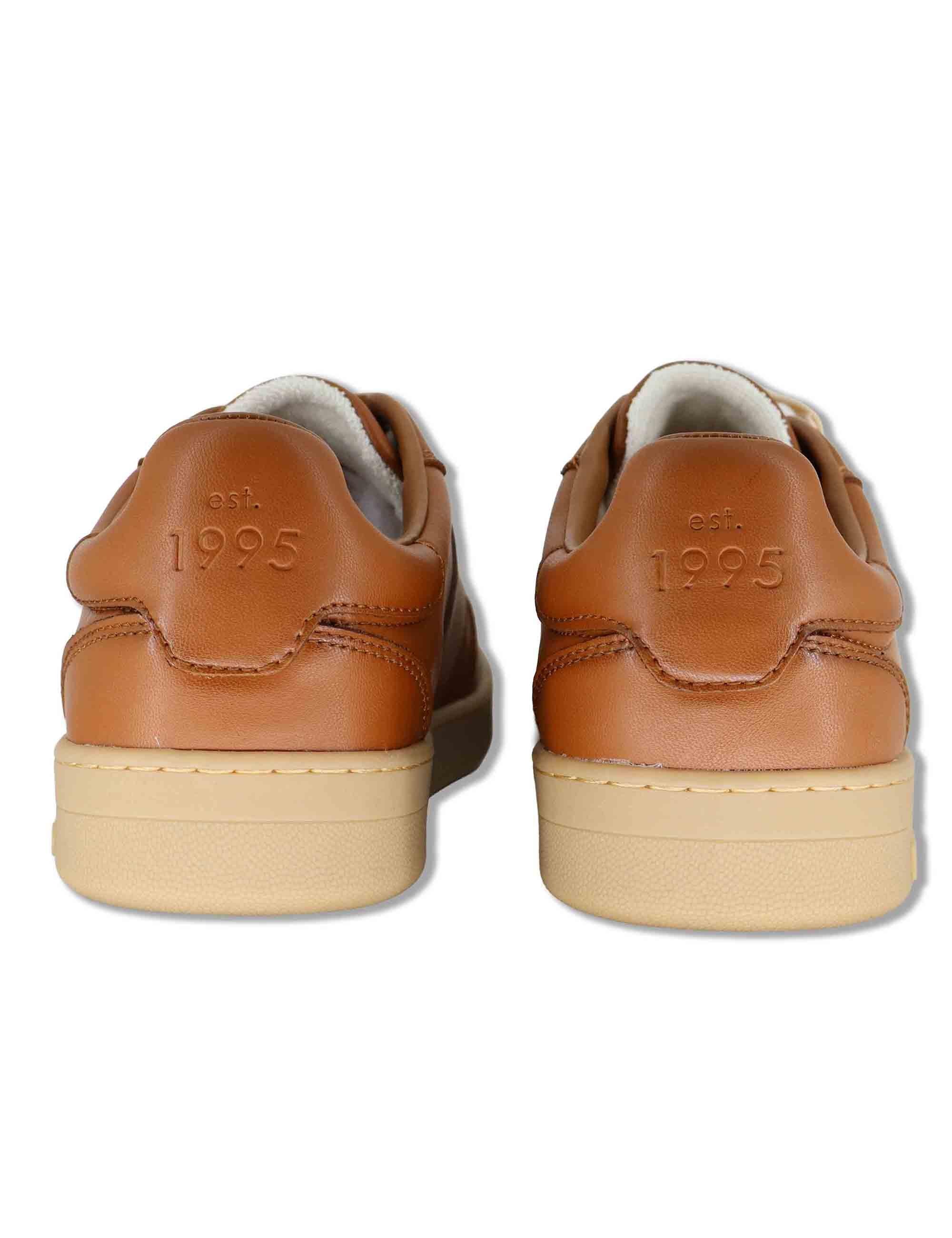 Sneakers uomo in pelle cuoio con suola ambra PARKER 01 BRANDY Liu-Jo 