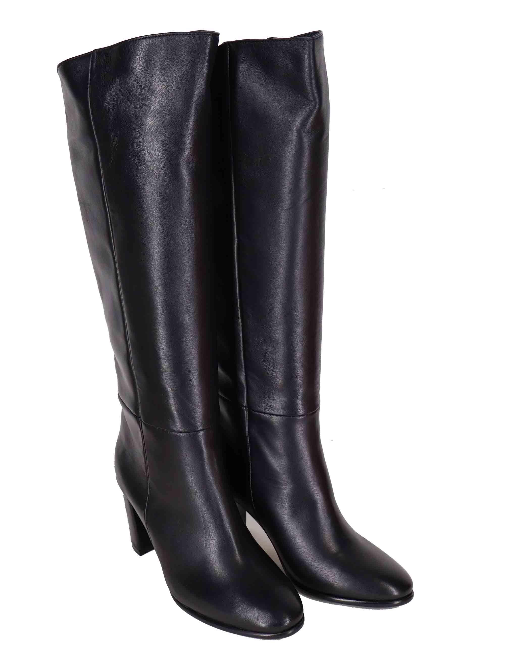 Stivali donna in pelle nera ST2442/G 001 L'Arianna 