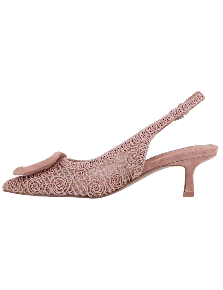 Slingback Dalila donna in macrame nude 652Z61VK 018 Bibi Lou 