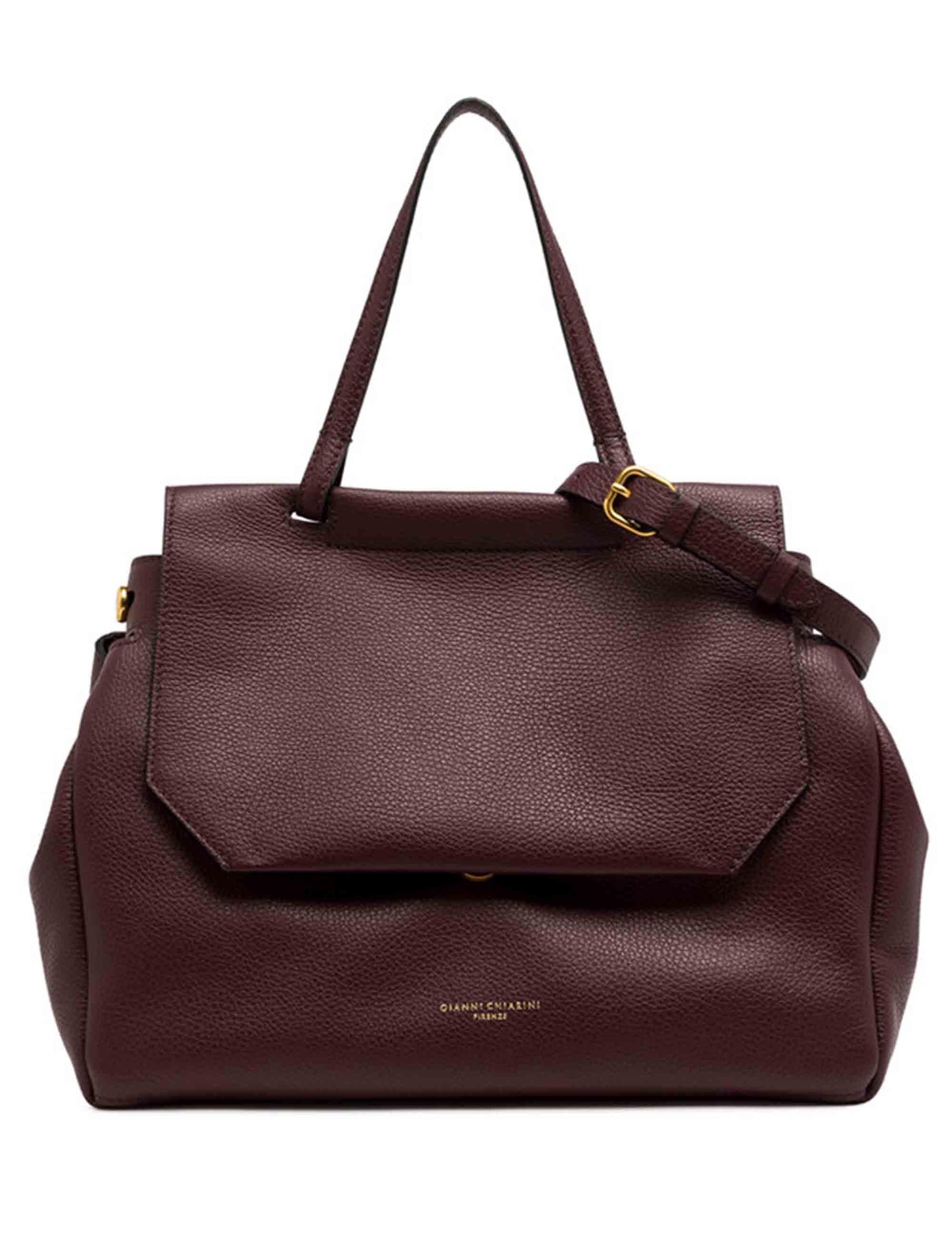 Borse donna Ottavia in pelle bordeaux con manico e tracolla BS11376 14050 GRN Gianni Chiarini 