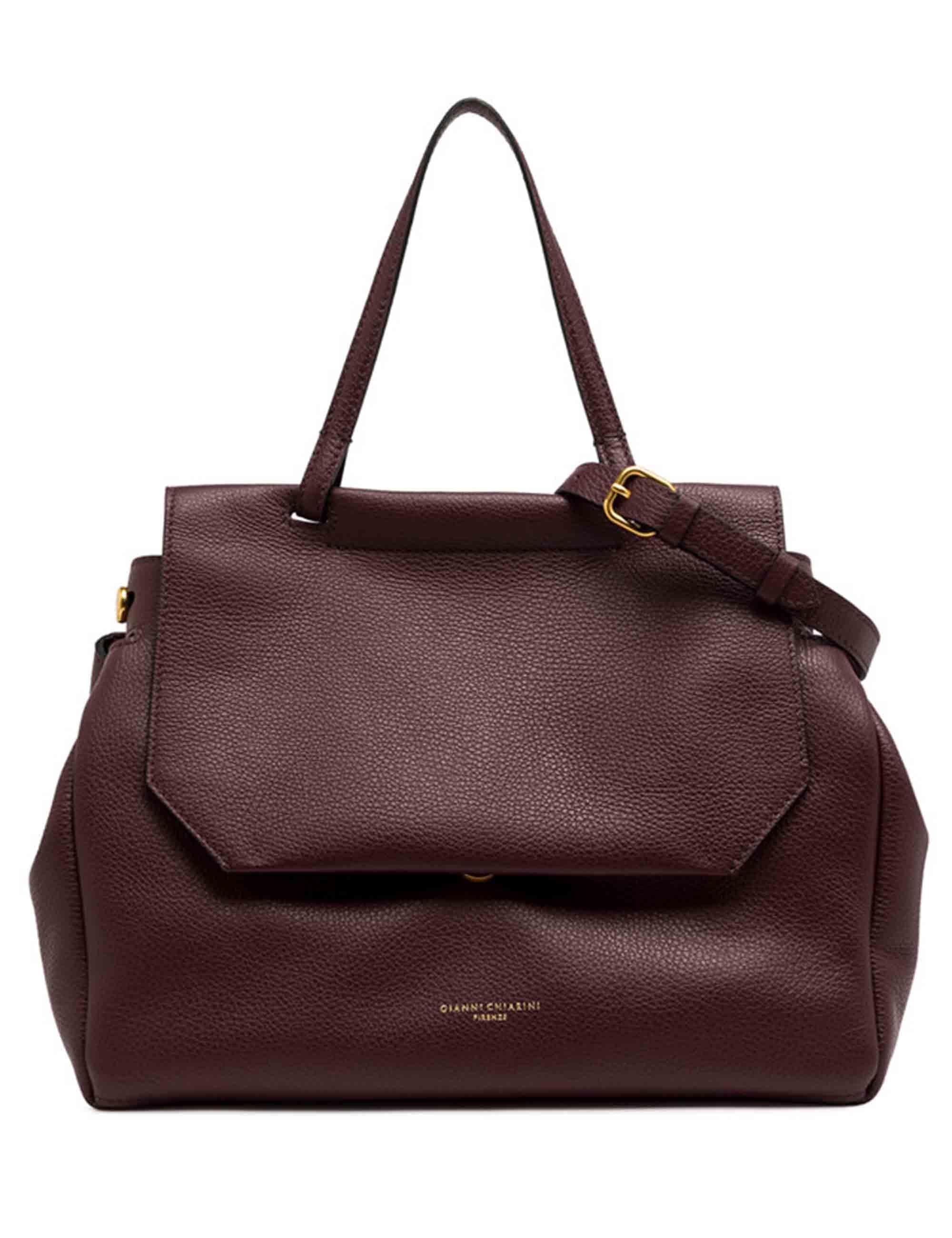 Borse donna Ottavia in pelle bordeaux con manico e tracolla BS11376 14050 GRN Gianni Chiarini 