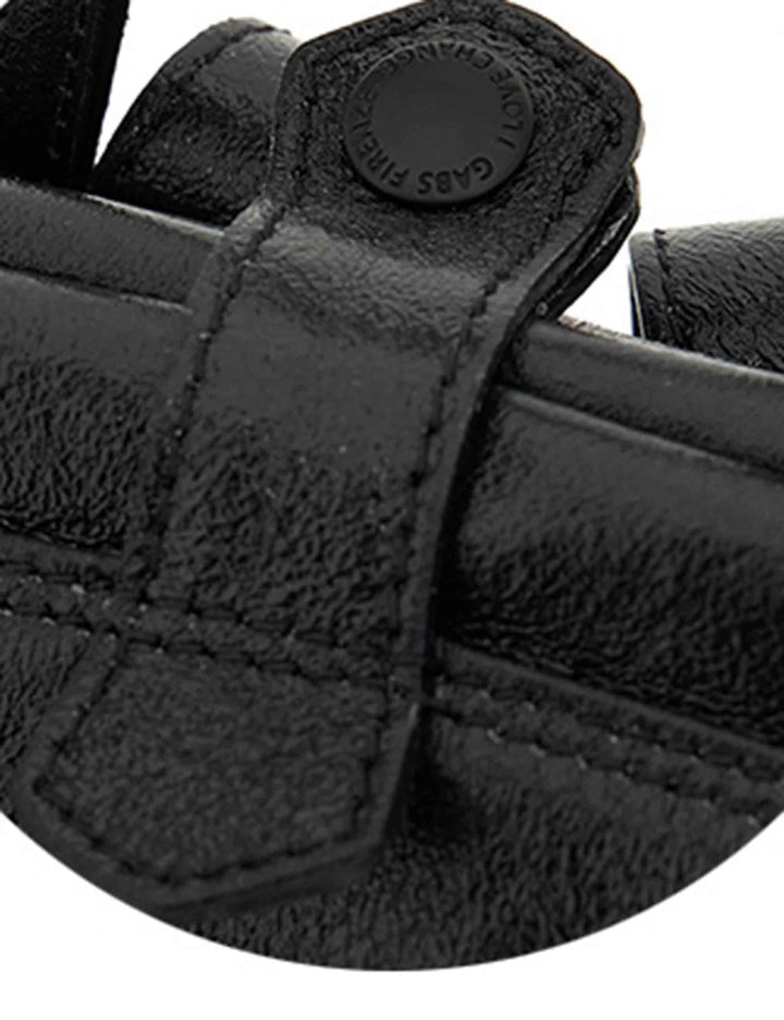 Zaini donna Alise in pelle nera con chiusura clip G011750T2 X2900 C0001 Gabs 