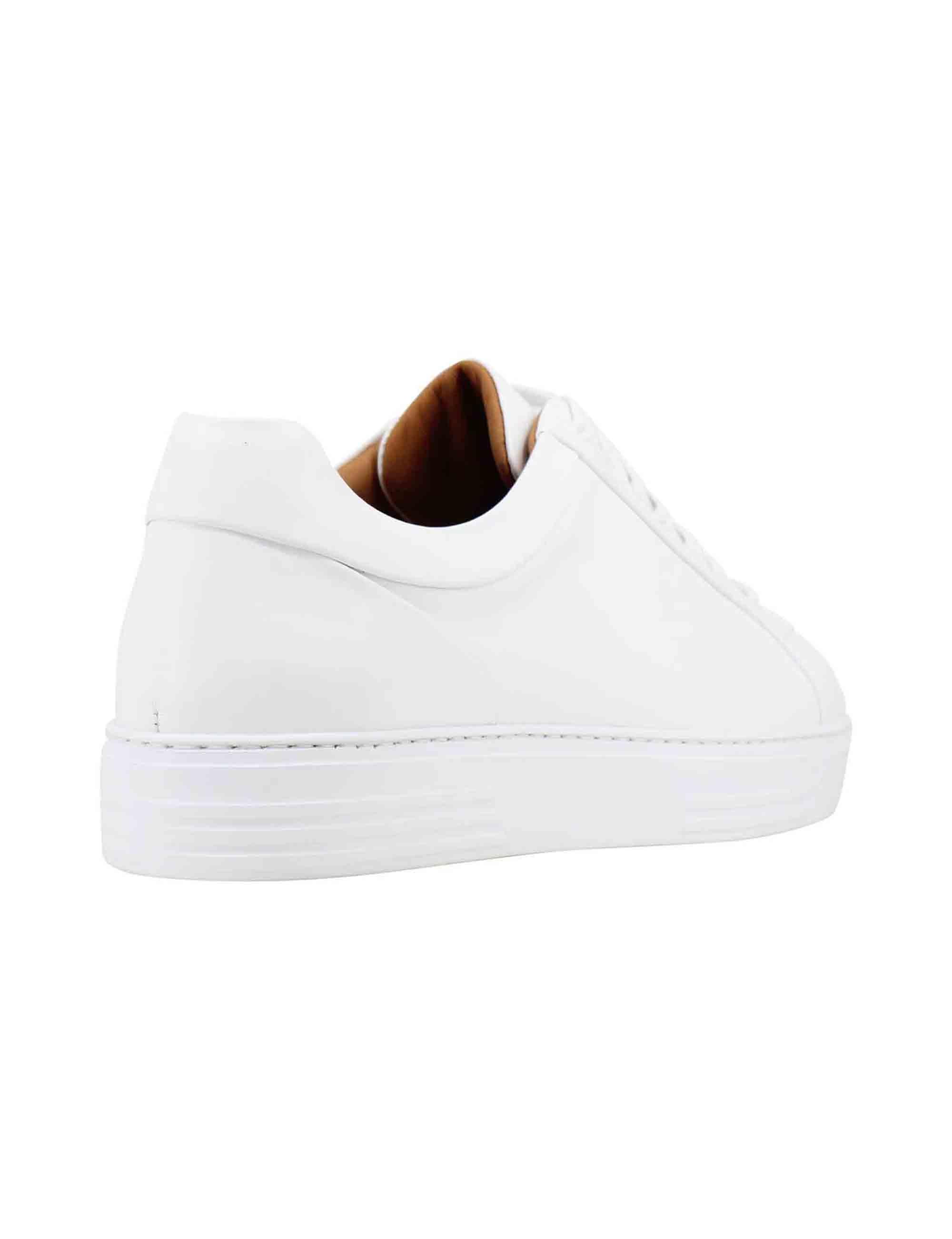 Sneakers uomo in pelle bianca con suola alta in gomma extra light SON 500 100 Rogal's 