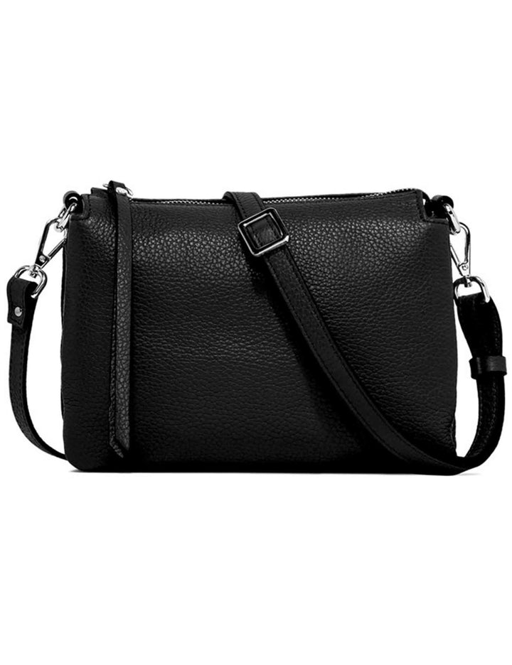 Borse donna Three in pelle martellata nera BS4362 001 COMMGRN Gianni Chiarini 