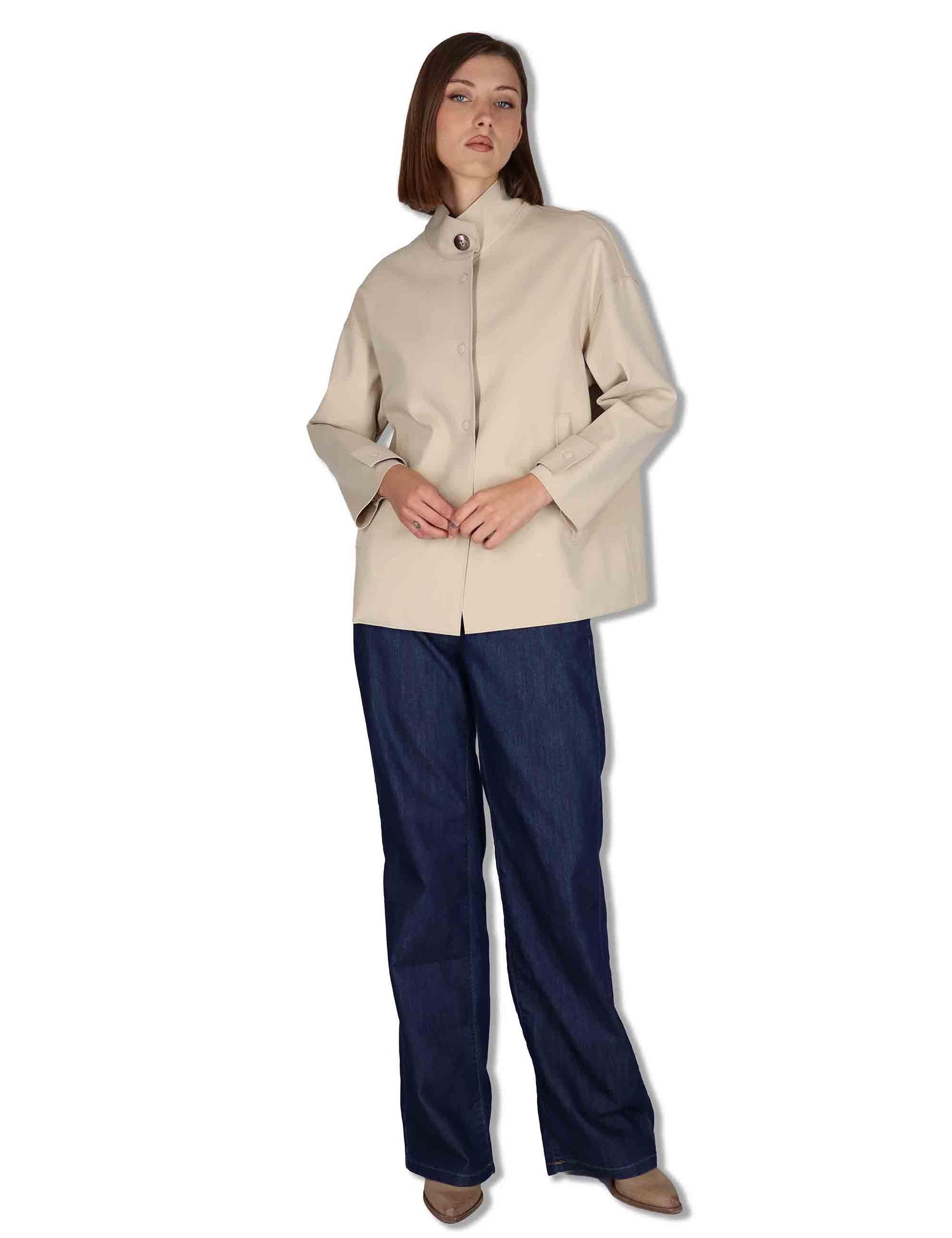 Giaccche donna coreana Sanzio in Tessuto Tecnico Stretch naturale 50260005 031 Ewooluzione 