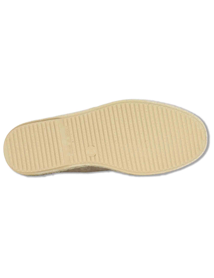 Mocassini espadrillas uomo in camoscio taupe con suola in corda TRACK 028 Verbenas 