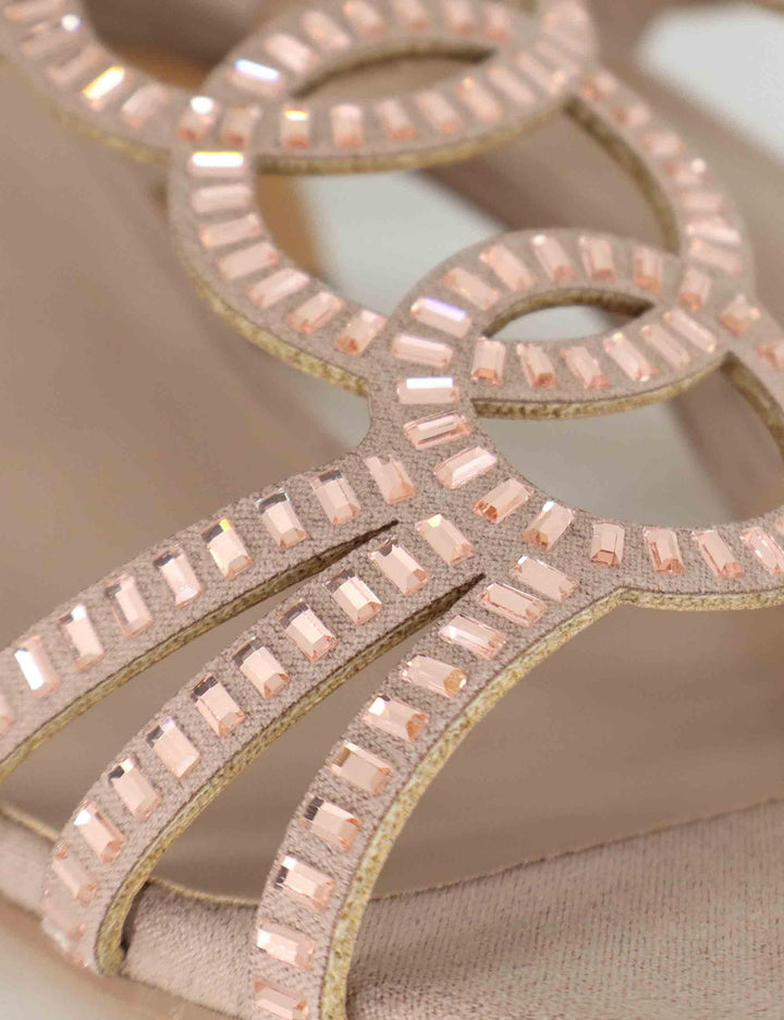 Sandali donna slingback in camoscio nude con borche e tacco medio W4700316 397M Exe 