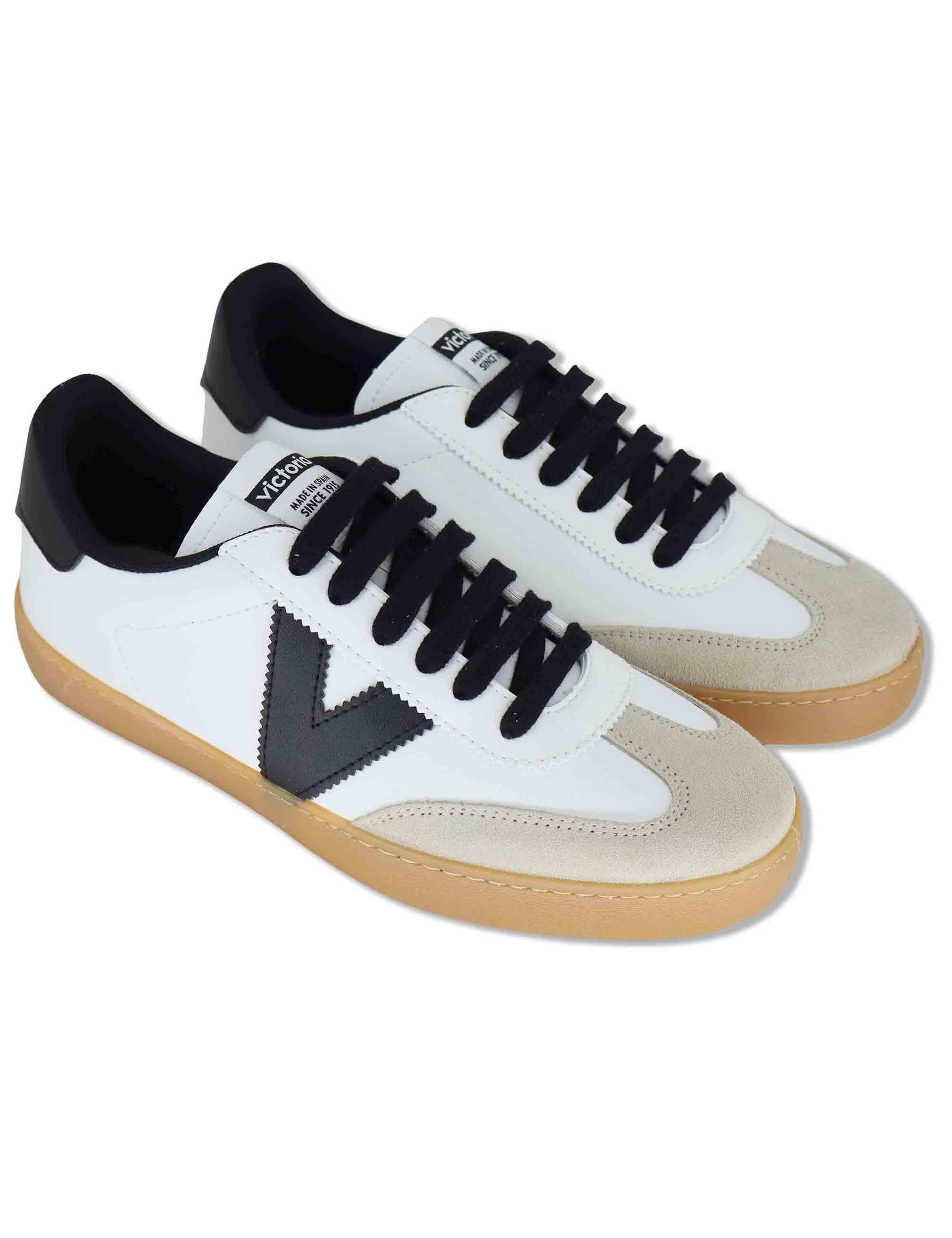 Sneakers uomo Berlin in pelle bianca e blu 1126208 22_Hielo Victoria 