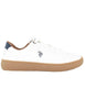 Sneakers en simili cuir blanc pour homme JODIE002 WHI