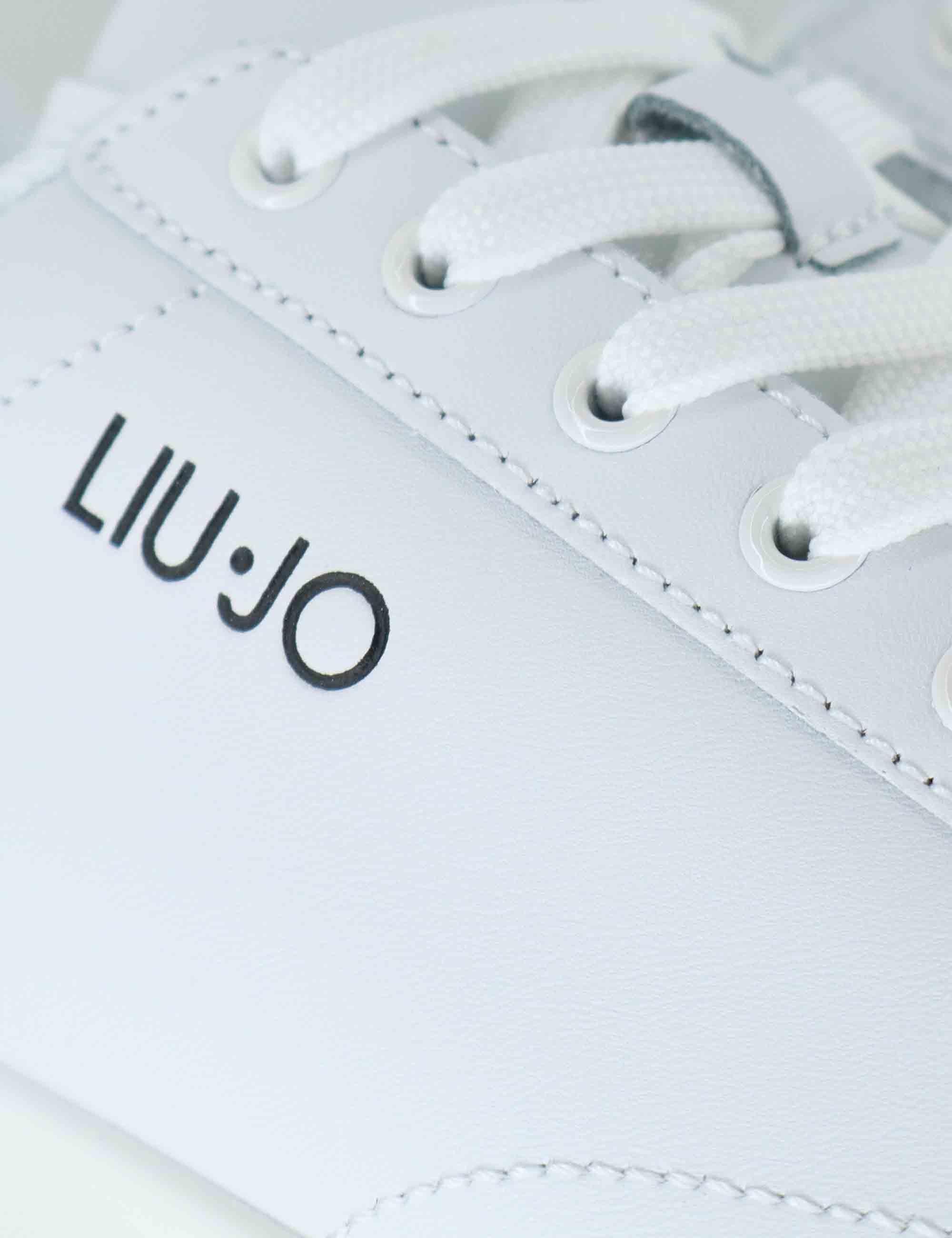 Sneakers uomo in pelle bianca con suola in gomma alta BIG 01 BLUE Liu-Jo 