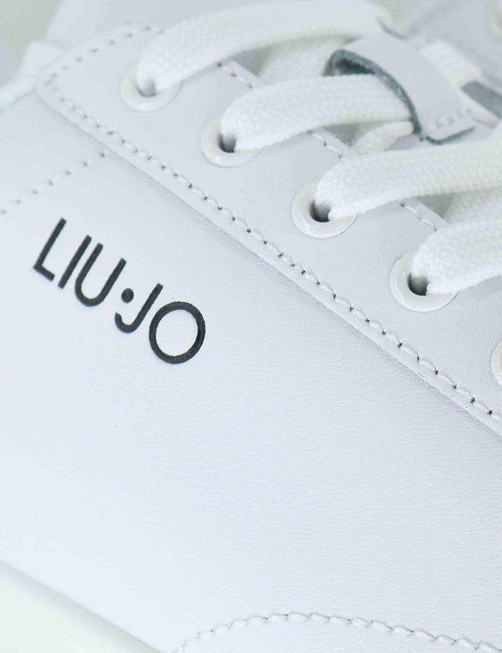Sneakers uomo in pelle bianca con suola in gomma alta BIG 01 BLUE Liu-Jo 