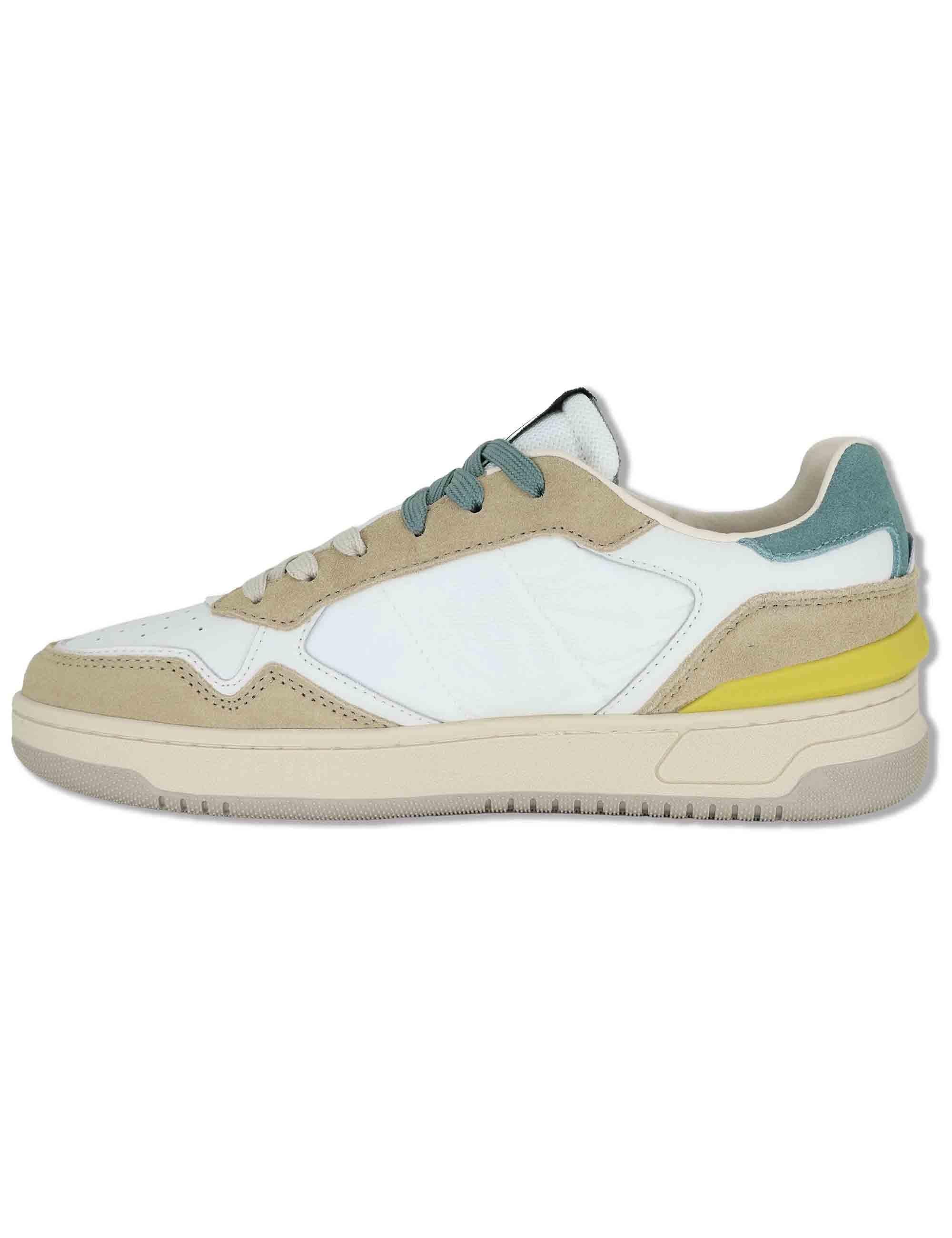 Sneakers uomo Urban in pelle beige con riporti in camoscio 8800128 80_Beige Victoria 