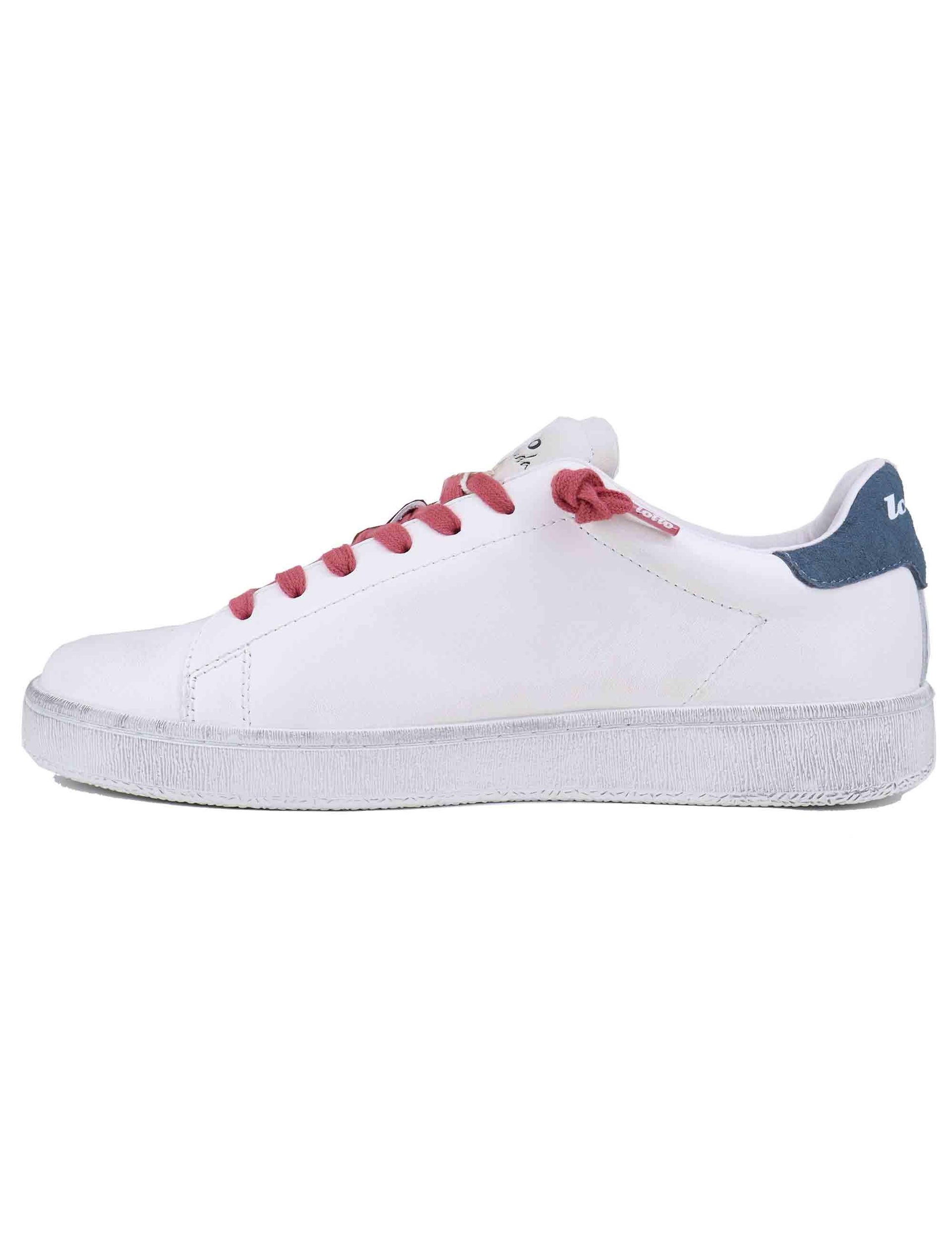 Snekaers uomo in pelle bianca 2218870 A45 Lotto Leggenda 