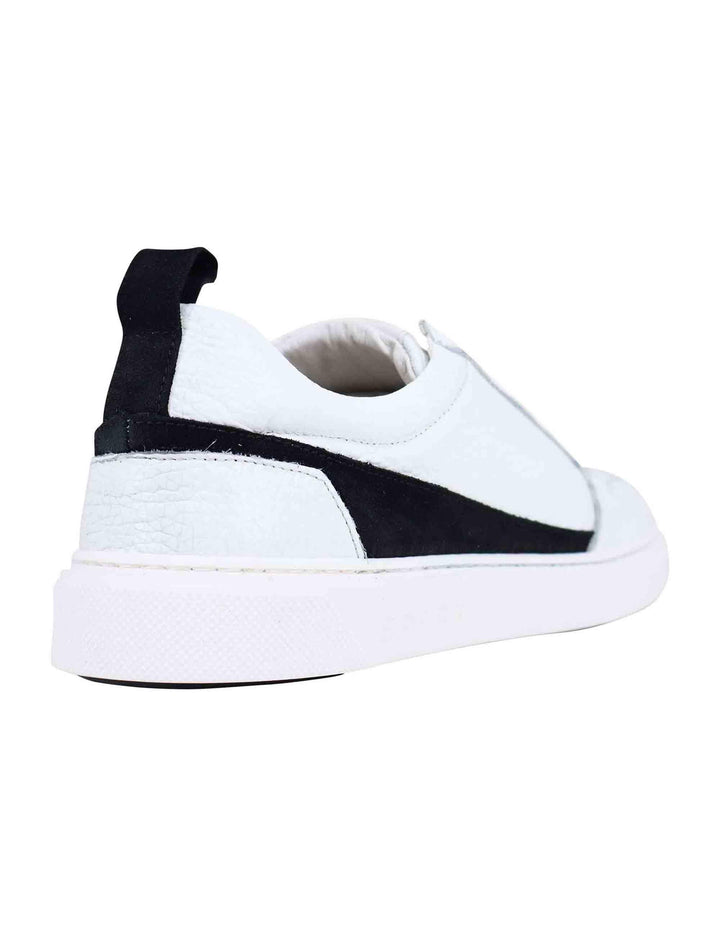 Sneakers uomo in pelle bianca SP144 001 Spark for Spatarella 