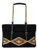 Black eco-fur bags with double handles, Women's AMANDA U04