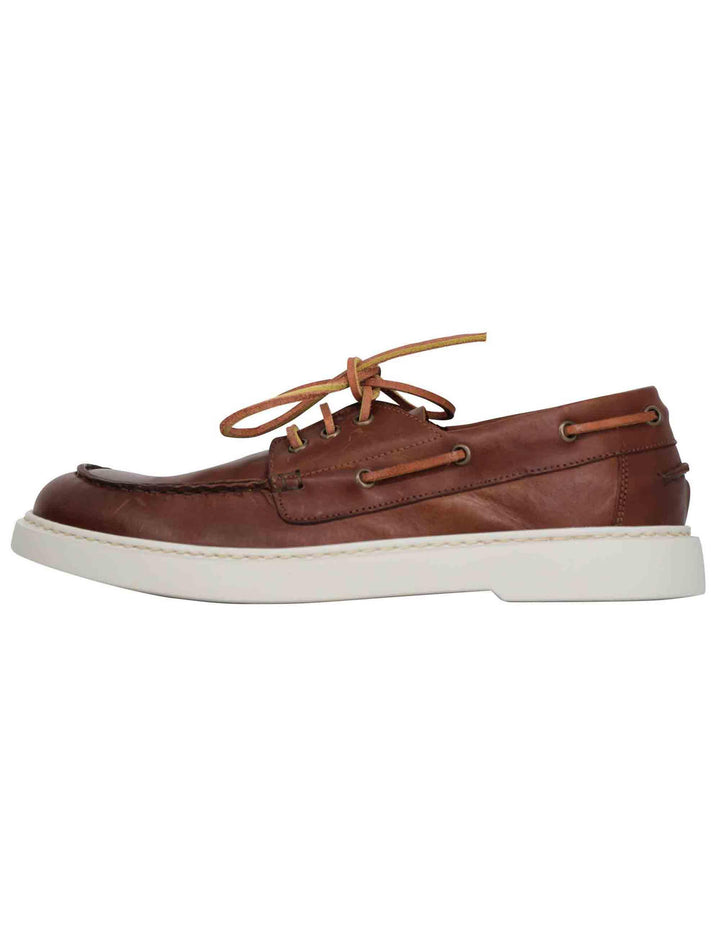 Stringate uomo in pelle cuoio con lacci in cuoio SP2646 012 Spatarella 