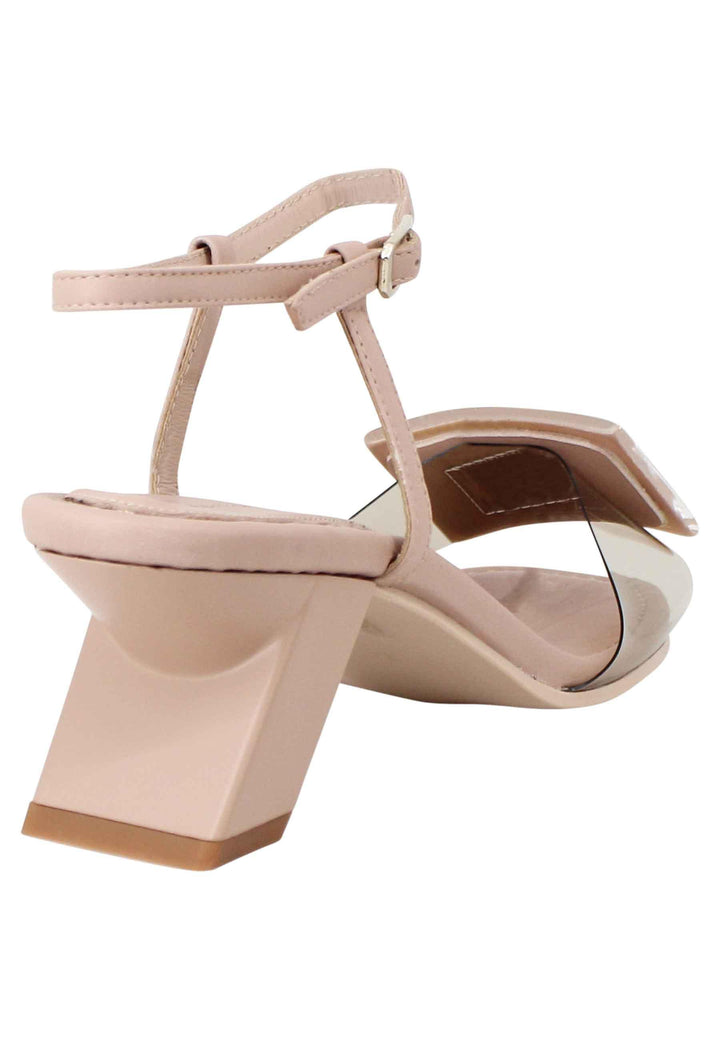 Sandali donna in pelle nude con accessorio in tinta DEMOND 026 Daniele Ancarani 