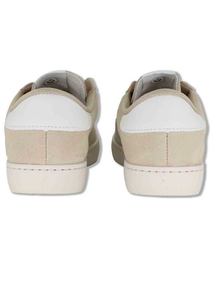 Sneakers donna Berlin in camoscio beige con logo in glitter 1126239 80_Beige Victoria 