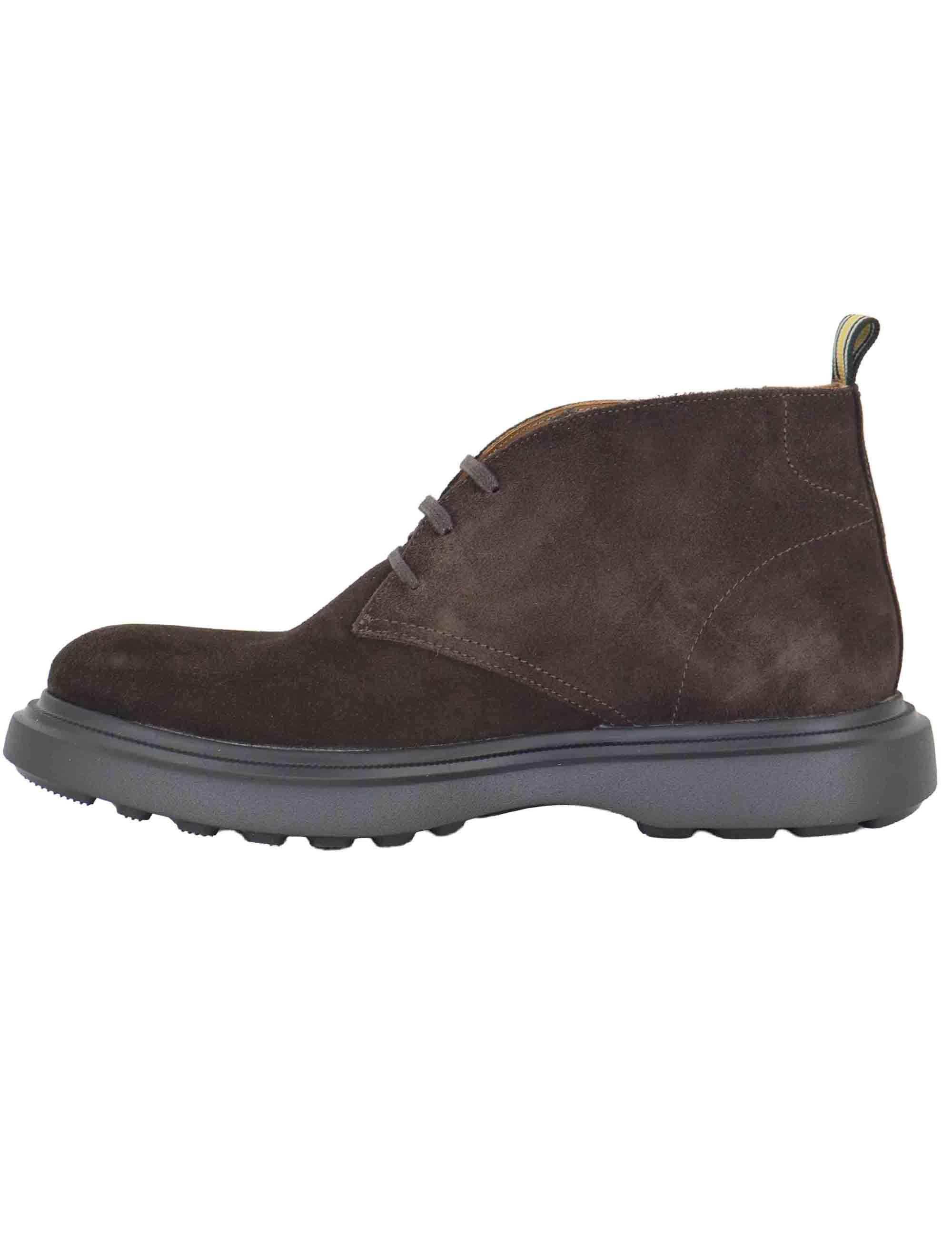 Stivaletti uomo in camoscio marrone con suola ultra light 14020 11171AM Ambitious 