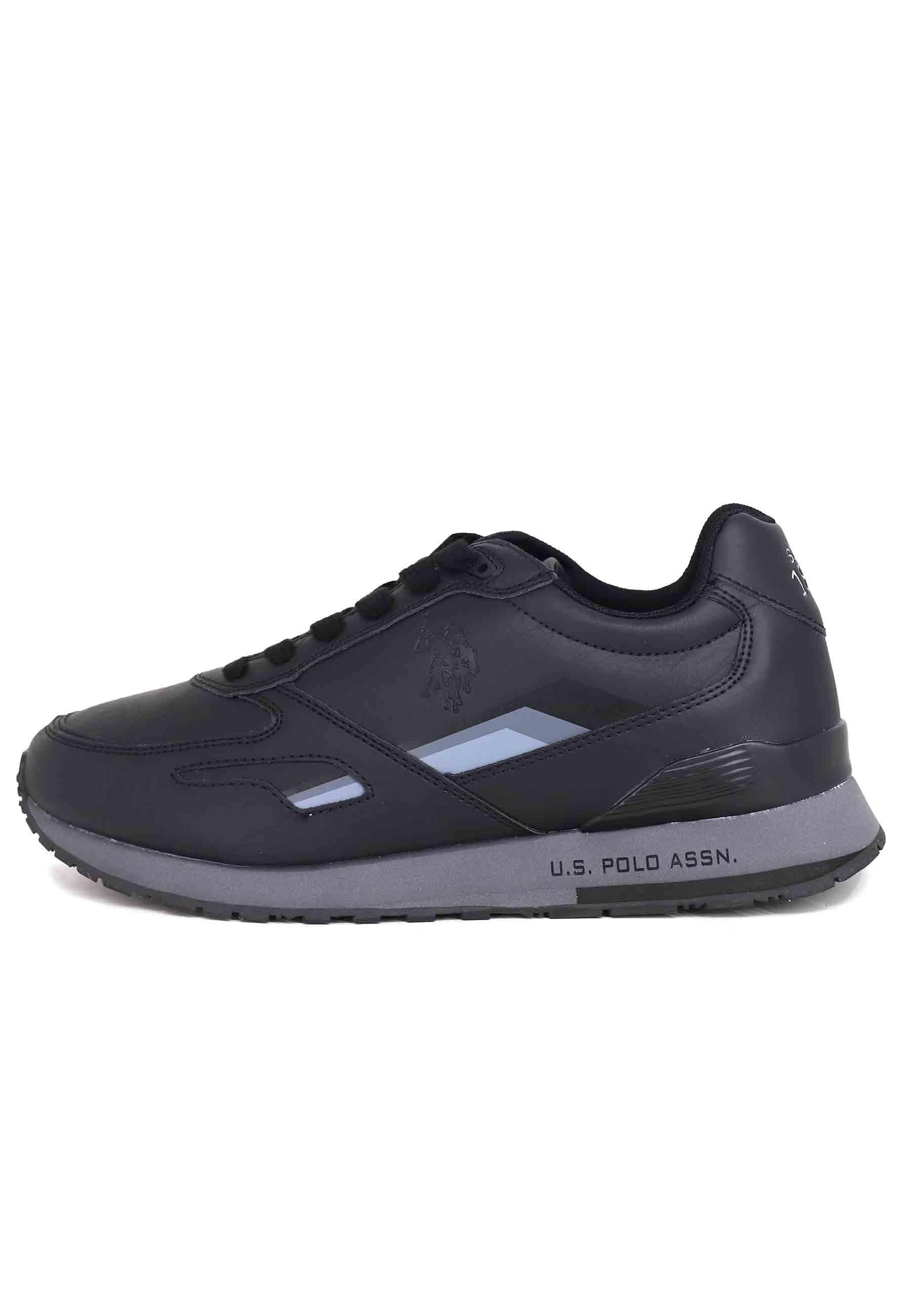 Sneakers uomo in eco pelle nero TABRY006 BLK U.S. Polo Assn. 