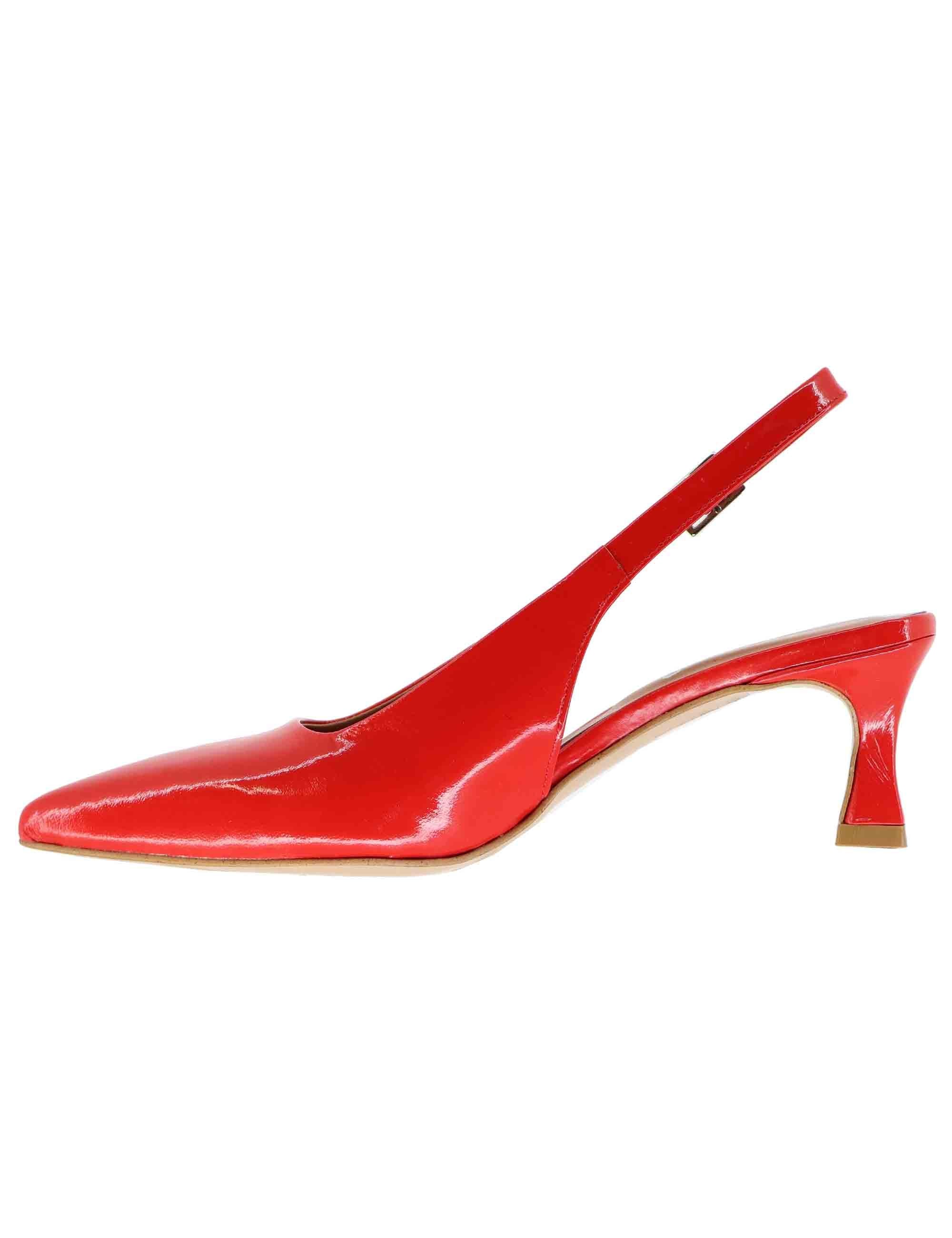Slingback donna in pelle lucida rossa 1039 055 Tattoo 