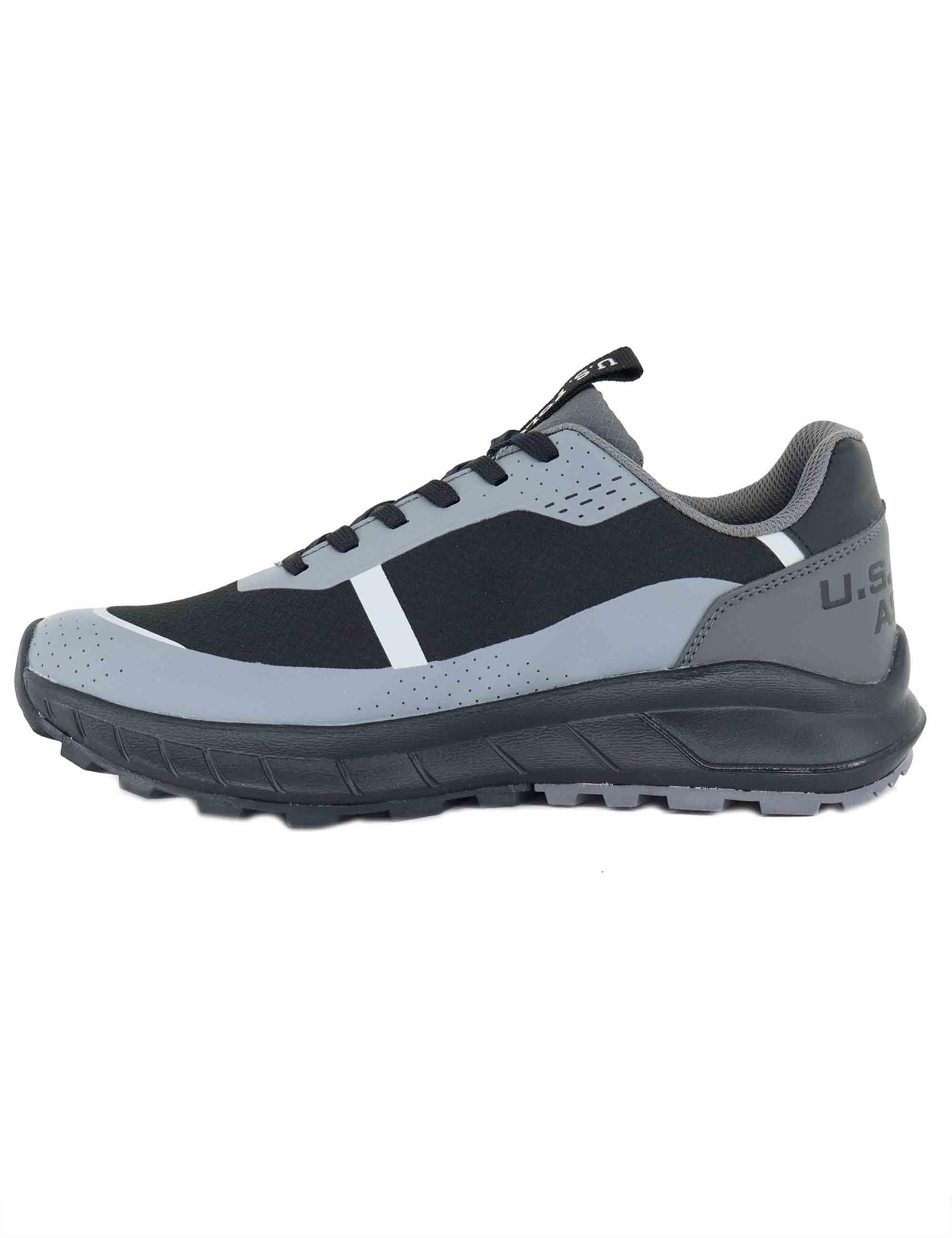 Sneakers uomo in tessuto tecnico nero con suola alta in gomma SETH012A DGR U.S. Polo Assn. 