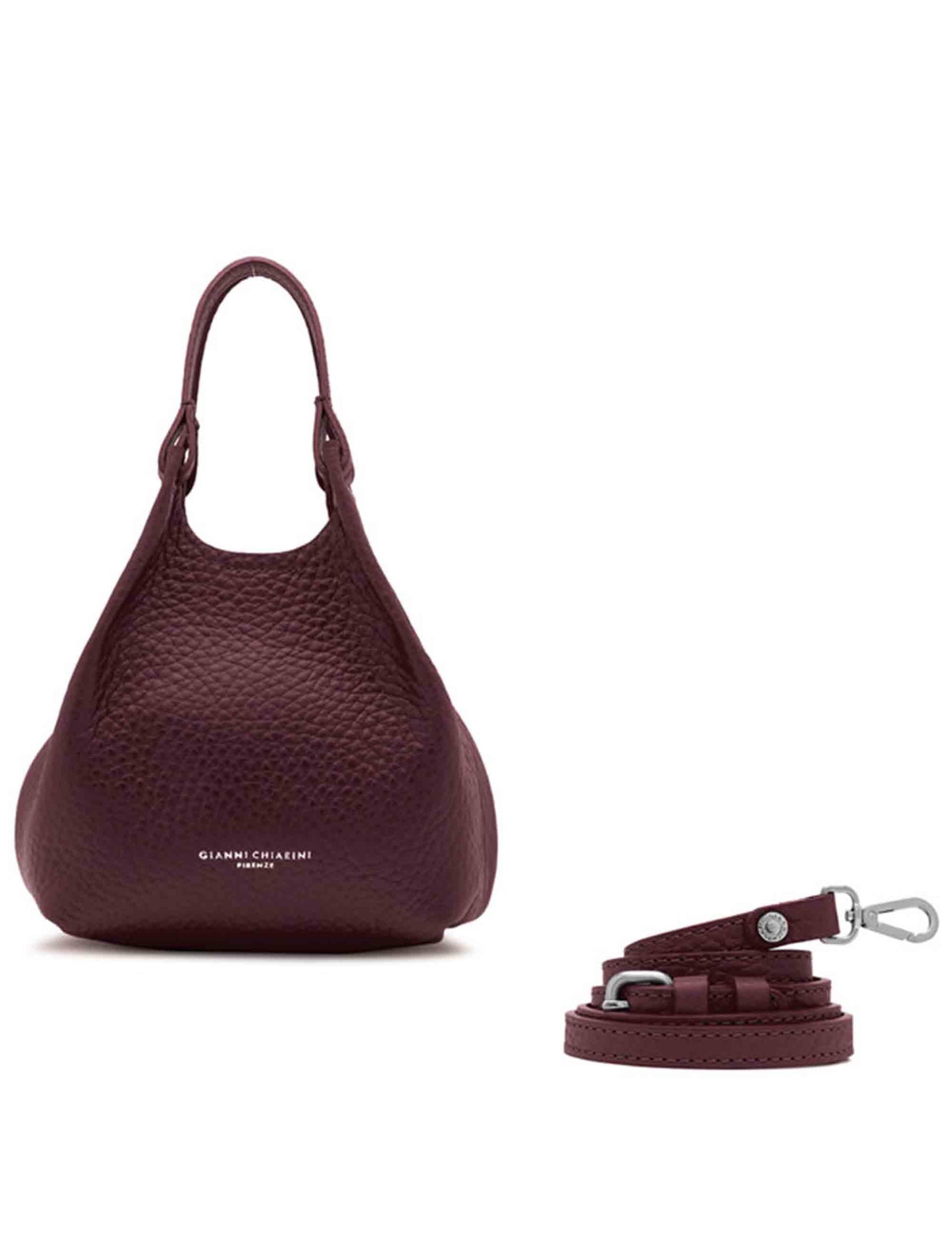 Borse donna Dua in pelle martellata bordeaux BS9718 14209 RNGDBL Gianni Chiarini 