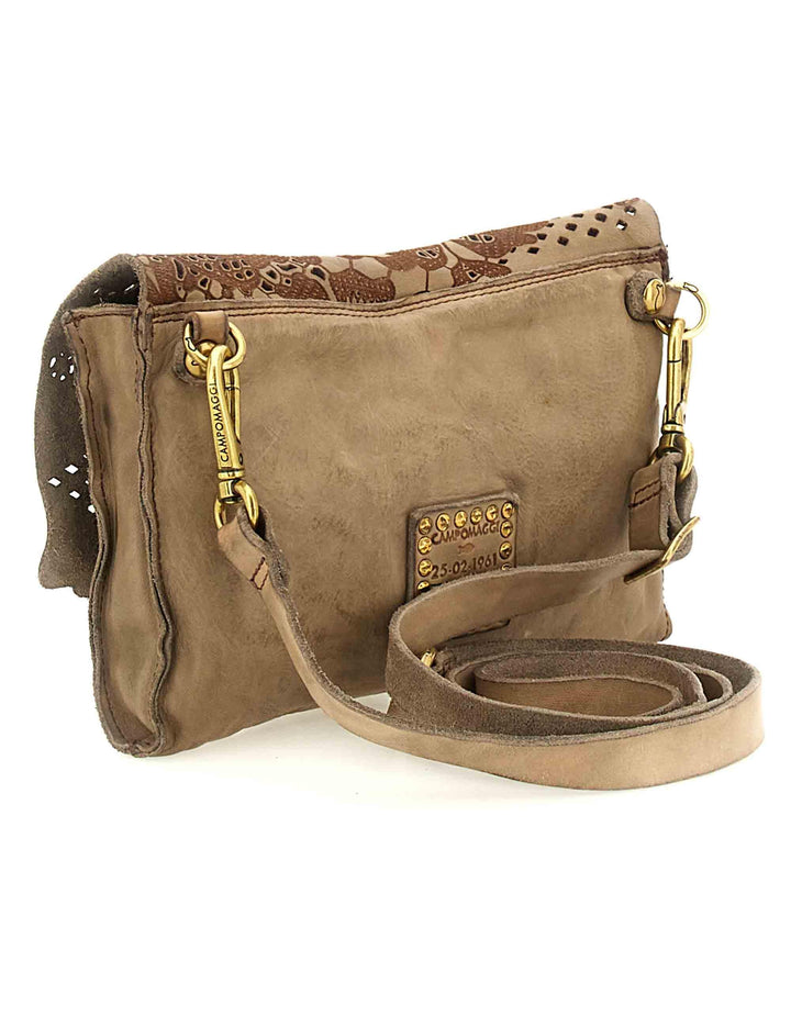 Borse donna Denise in pelle cuoio naturale con tracolla regolabile C040640ND X3019 C0539 Campomaggi 